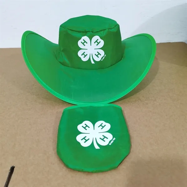 Foldable Cowboy Hat with Pouch - Foldable Cowboy Hat with Pouch - Image 3 of 3