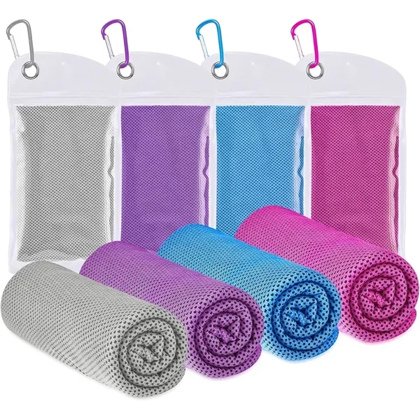 3 in 1 Cooling Towel Visor Coffee Cup Set Sports Gift Kit - 3 in 1 Cooling Towel Visor Coffee Cup Set Sports Gift Kit - Image 8 of 9