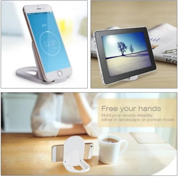 Portable Foldable Desktop Cell Phone Holder - Portable Foldable Desktop Cell Phone Holder - Image 4 of 5
