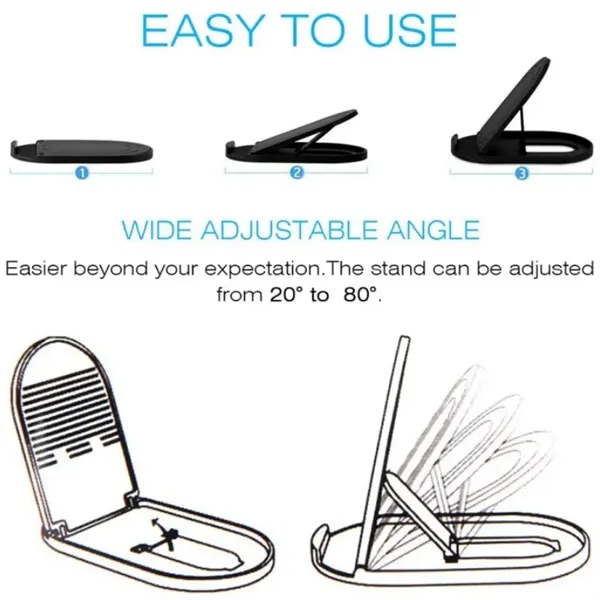 Portable Foldable Desktop Cell Phone Holder - Portable Foldable Desktop Cell Phone Holder - Image 5 of 5