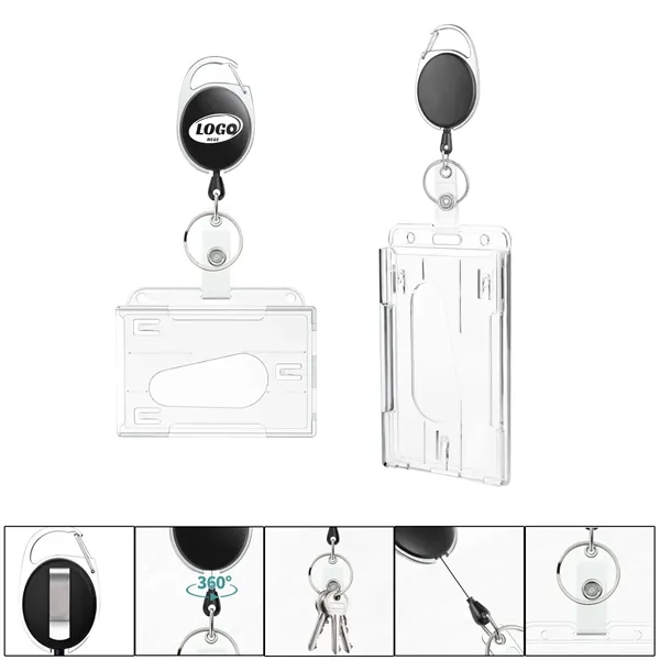 ID Badge Holders with Retractable Clip - ID Badge Holders with Retractable Clip - Image 0 of 1