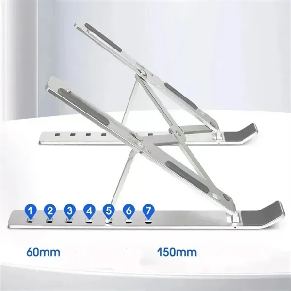 7 Angles Adjustable Foldable Aluminum Laptop Stand - 7 Angles Adjustable Foldable Aluminum Laptop Stand - Image 4 of 4