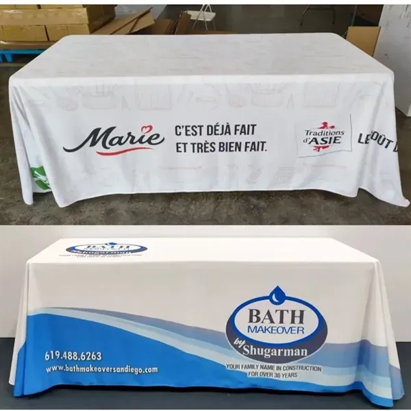 6ft Stretch Table Cover Wrap Fitted Tablecloth - 6ft Stretch Table Cover Wrap Fitted Tablecloth - Image 3 of 6