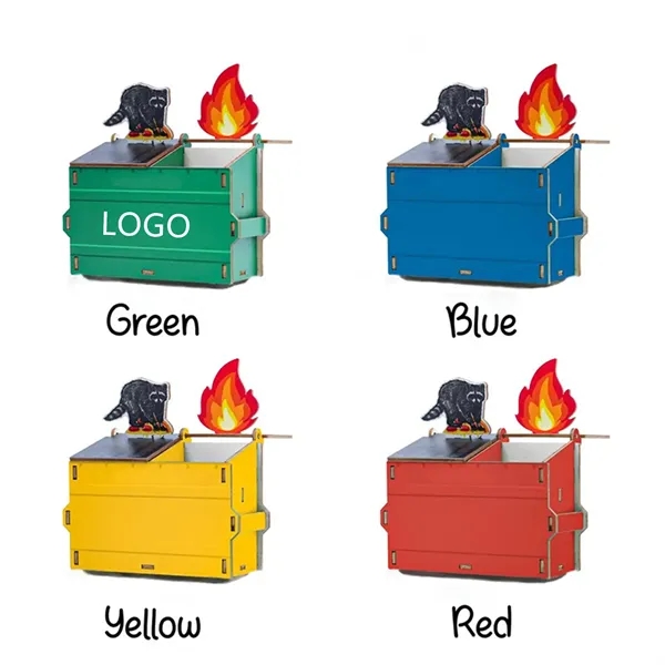 Wooden Desktop Office Storage Cylinder - Wooden Desktop Office Storage Cylinder - Image 0 of 7