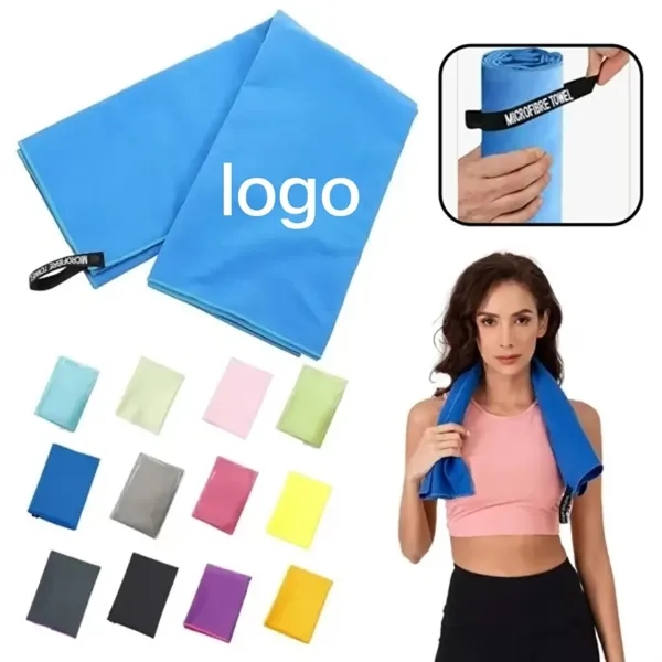 Portable microfiber yoga fitness swimming quick-drying towel - Portable microfiber yoga fitness swimming quick-drying towel - Image 0 of 4