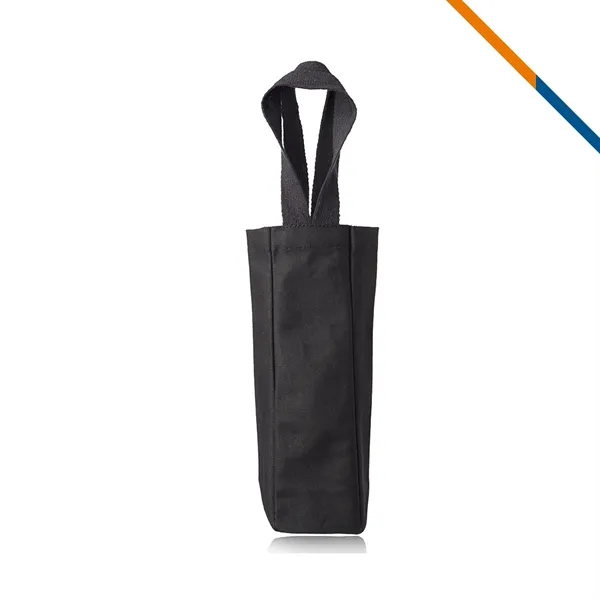 Cecilia Single Bottle Canvas Wine Totes - Cecilia Single Bottle Canvas Wine Totes - Image 3 of 3