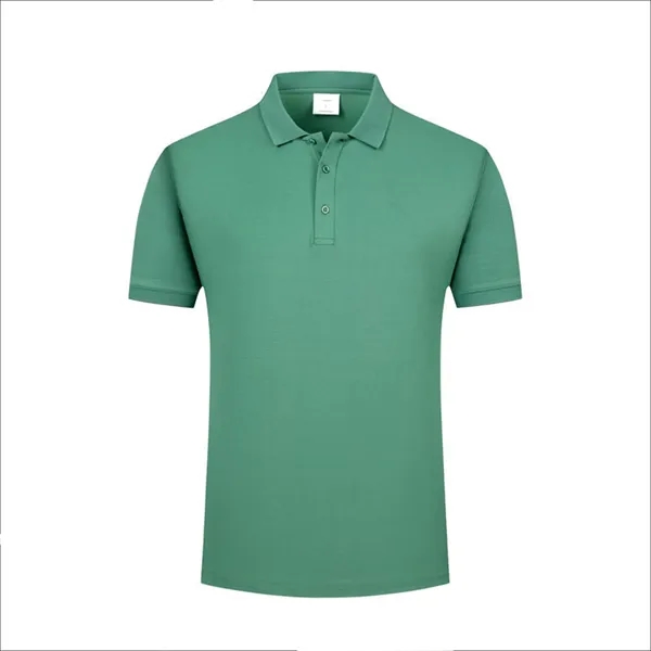 Mercerized Cotton Polo Lapel Short Sleeve Shirt - Mercerized Cotton Polo Lapel Short Sleeve Shirt - Image 5 of 12
