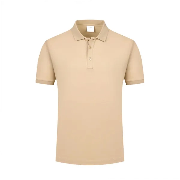 Mercerized Cotton Polo Lapel Short Sleeve Shirt - Mercerized Cotton Polo Lapel Short Sleeve Shirt - Image 6 of 12