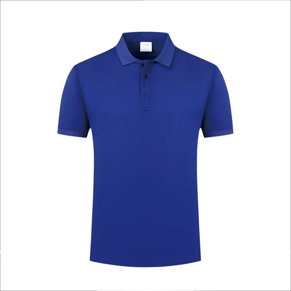 Mercerized Cotton Polo Lapel Short Sleeve Shirt - Mercerized Cotton Polo Lapel Short Sleeve Shirt - Image 8 of 12