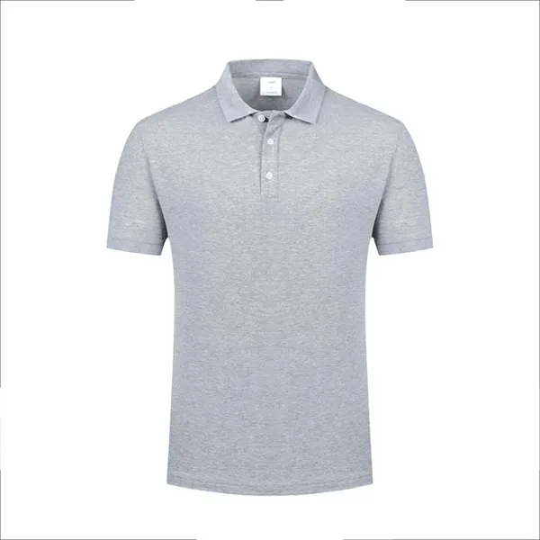 Mercerized Cotton Polo Lapel Short Sleeve Shirt - Mercerized Cotton Polo Lapel Short Sleeve Shirt - Image 9 of 12