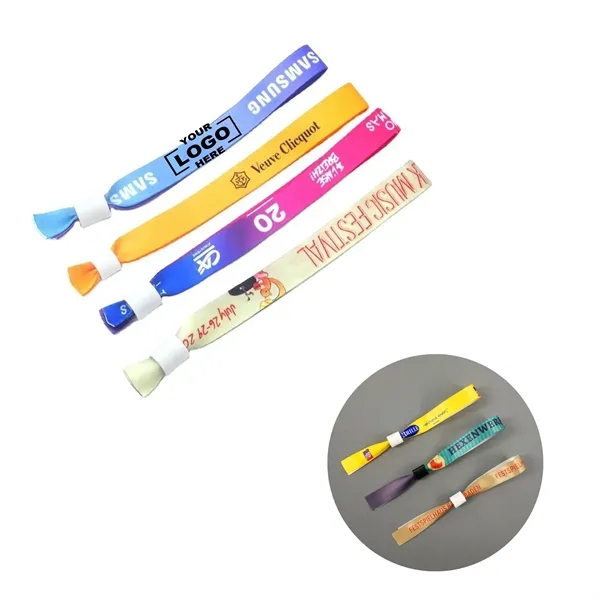 Full Color Dye Sublimation Fabric Wristband - Full Color Dye Sublimation Fabric Wristband - Image 0 of 5