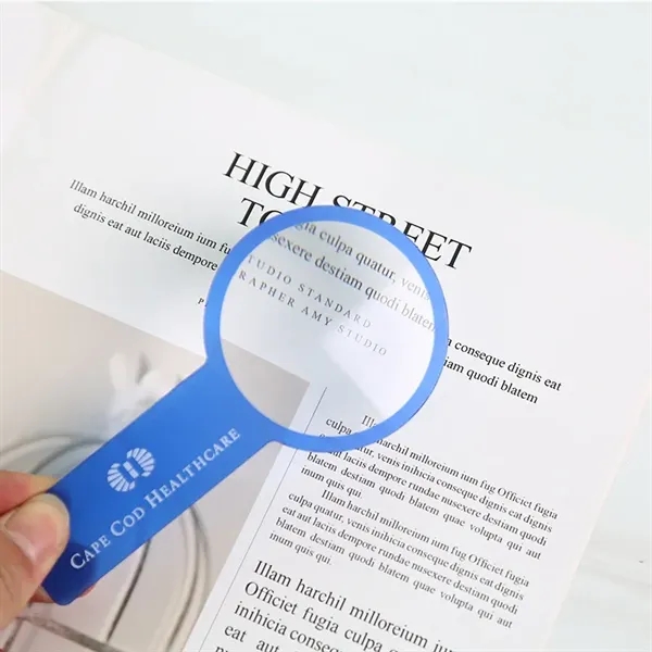 Custom Portable PVC Ultra-Thin Handheld Magnifier Visual Aid - Custom Portable PVC Ultra-Thin Handheld Magnifier Visual Aid - Image 2 of 2
