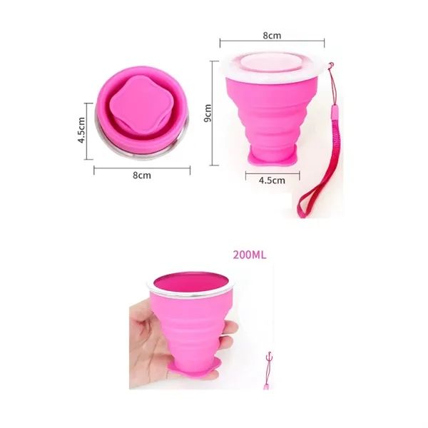 9Oz Collapsible Silicone Cups - 9Oz Collapsible Silicone Cups - Image 1 of 1