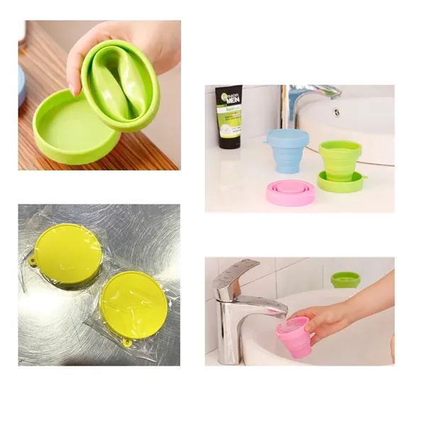 6Oz Reusable Foldable Silicone Water Cup - 6Oz Reusable Foldable Silicone Water Cup - Image 1 of 1