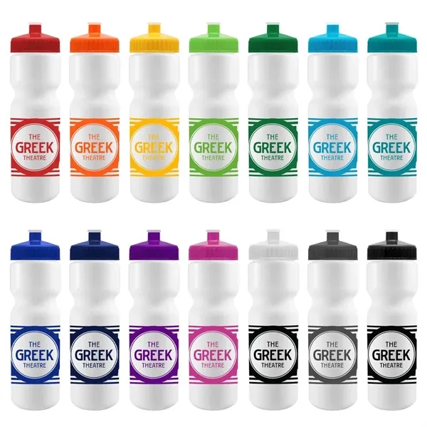 Cyclo-Cross 28oz Bike Bottle - White w/Push-Pull Lid - Cyclo-Cross 28oz Bike Bottle - White w/Push-Pull Lid - Image 0 of 14
