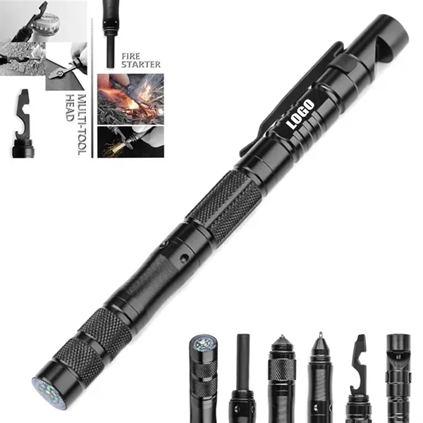9 in 1 Tactical Pen with Anti-Skid Handle - 9 in 1 Tactical Pen with Anti-Skid Handle - Image 0 of 5