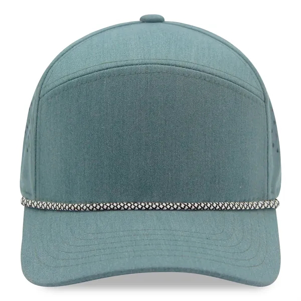 5 Panel Golfer Trucker Cap w/Laser Cut Mesh Back - 5 Panel Golfer Trucker Cap w/Laser Cut Mesh Back - Image 15 of 15