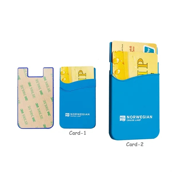 Double Layer Silicone Phone Wallet - Double Layer Silicone Phone Wallet - Image 4 of 15