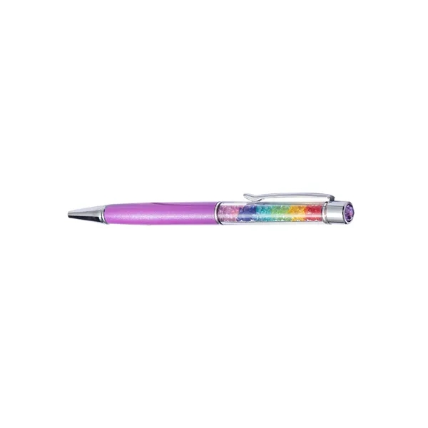 Metal Pen w/Rainbow Diamonds - Metal Pen w/Rainbow Diamonds - Image 7 of 14