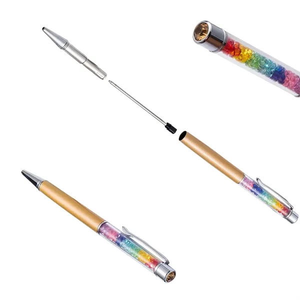 Metal Pen w/Rainbow Diamonds - Metal Pen w/Rainbow Diamonds - Image 1 of 14