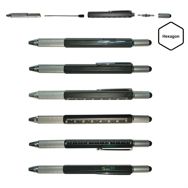 6 in 1 Metal Tool Pen - 6 in 1 Metal Tool Pen - Image 5 of 11