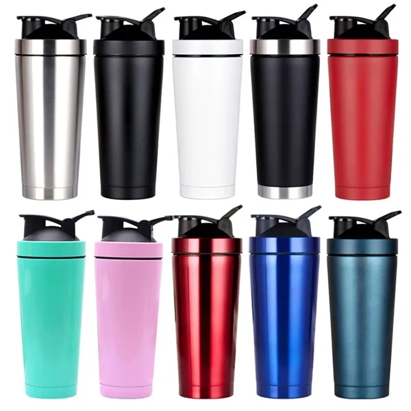 750ml Stainless Steel Shaker Bottle - 750ml Stainless Steel Shaker Bottle - Image 0 of 12