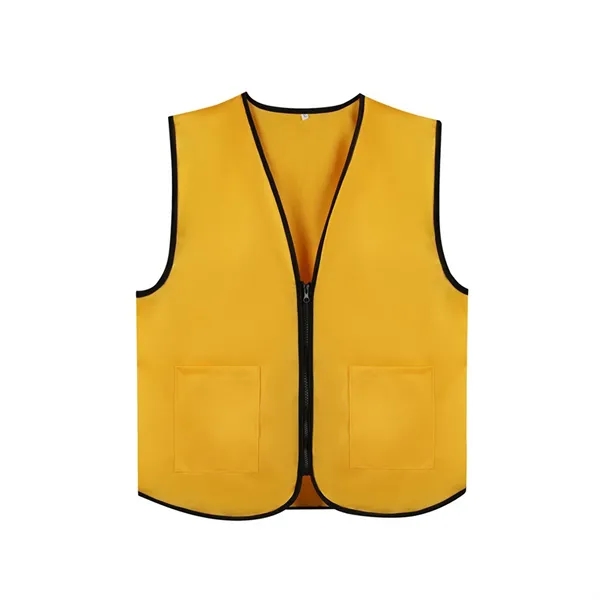 2 Pocket Uniform Volunteer Vest w/Zipper - 2 Pocket Uniform Volunteer Vest w/Zipper - Image 9 of 9