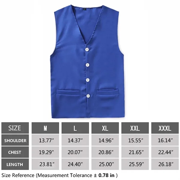 Flat Bottom Edge Uniform Vest - Flat Bottom Edge Uniform Vest - Image 5 of 5