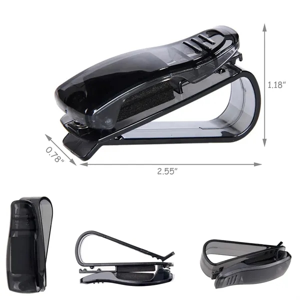 Car Visor Sunglasses Clip Card Holder - Car Visor Sunglasses Clip Card Holder - Image 2 of 13