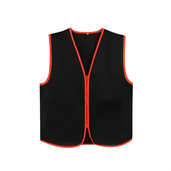 2 Pocket Uniform Volunteer Vest w/Zipper - 2 Pocket Uniform Volunteer Vest w/Zipper - Image 8 of 9