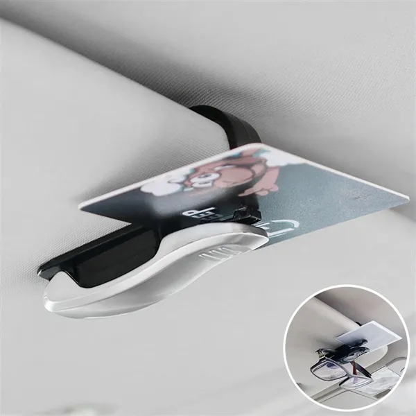 Car Visor Sunglasses Clip Card Holder - Car Visor Sunglasses Clip Card Holder - Image 1 of 13