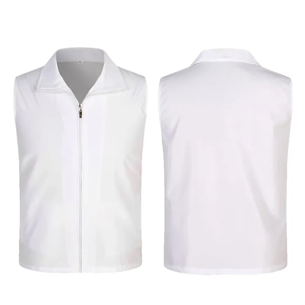 Folding Collar Uniform Volunteer Vest w/Zipper - Folding Collar Uniform Volunteer Vest w/Zipper - Image 15 of 16