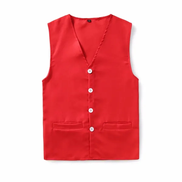 Flat Bottom Edge Uniform Vest - Flat Bottom Edge Uniform Vest - Image 3 of 5