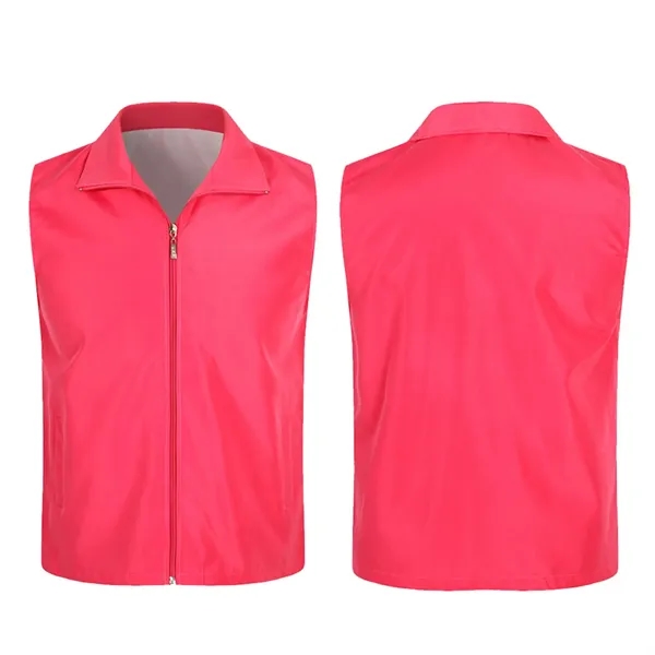 Folding Collar Uniform Volunteer Vest w/Zipper - Folding Collar Uniform Volunteer Vest w/Zipper - Image 13 of 16