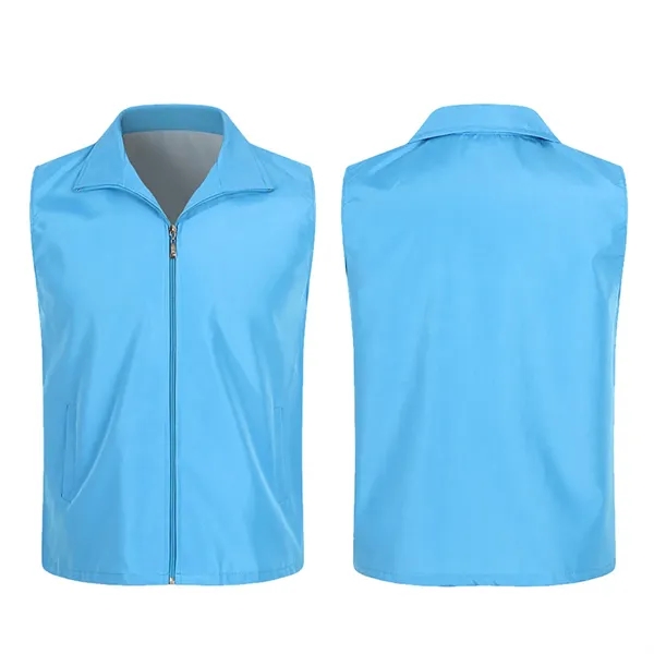Folding Collar Uniform Volunteer Vest w/Zipper - Folding Collar Uniform Volunteer Vest w/Zipper - Image 11 of 16
