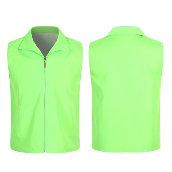 Folding Collar Uniform Volunteer Vest w/Zipper - Folding Collar Uniform Volunteer Vest w/Zipper - Image 6 of 16