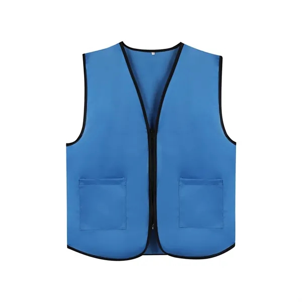 2 Pocket Uniform Volunteer Vest w/Zipper - 2 Pocket Uniform Volunteer Vest w/Zipper - Image 3 of 9