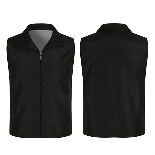 Folding Collar Uniform Volunteer Vest w/Zipper - Folding Collar Uniform Volunteer Vest w/Zipper - Image 5 of 16