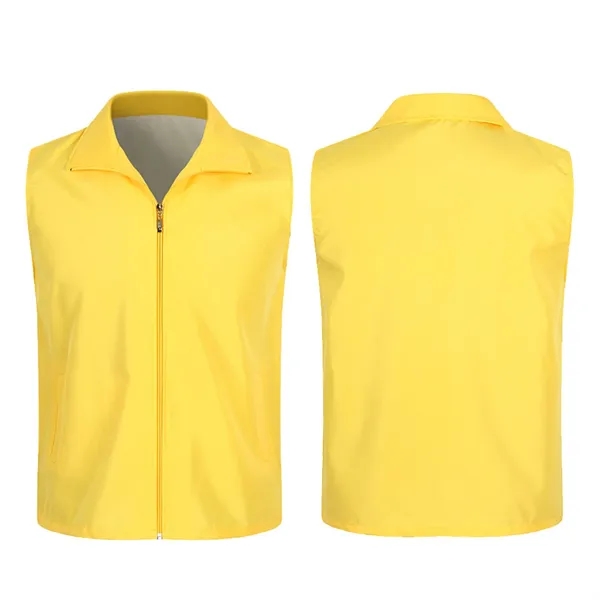 Folding Collar Uniform Volunteer Vest w/Zipper - Folding Collar Uniform Volunteer Vest w/Zipper - Image 4 of 16