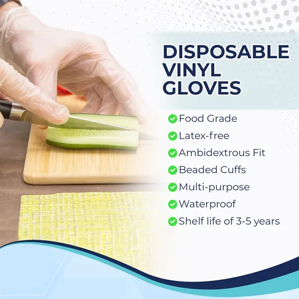 CHA Vinyl Gloves - All Purpose, size M - 1000pcs - CHA Vinyl Gloves - All Purpose, size M - 1000pcs - Image 3 of 6