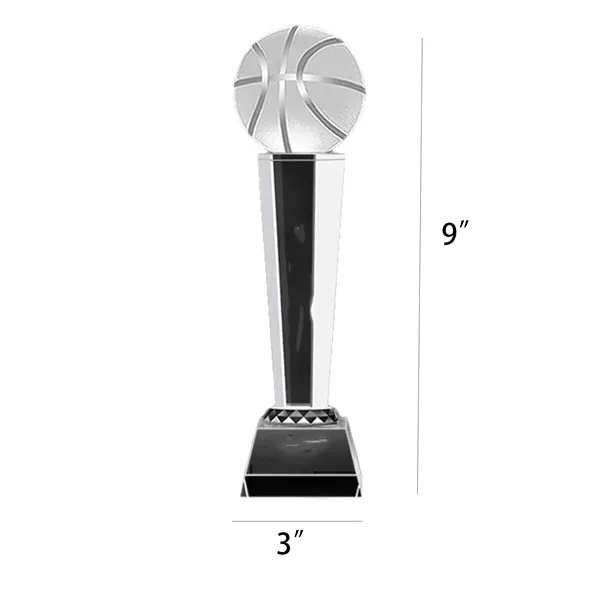 Golf/Basketball/Football Crystal Trophy - Golf/Basketball/Football Crystal Trophy - Image 1 of 2