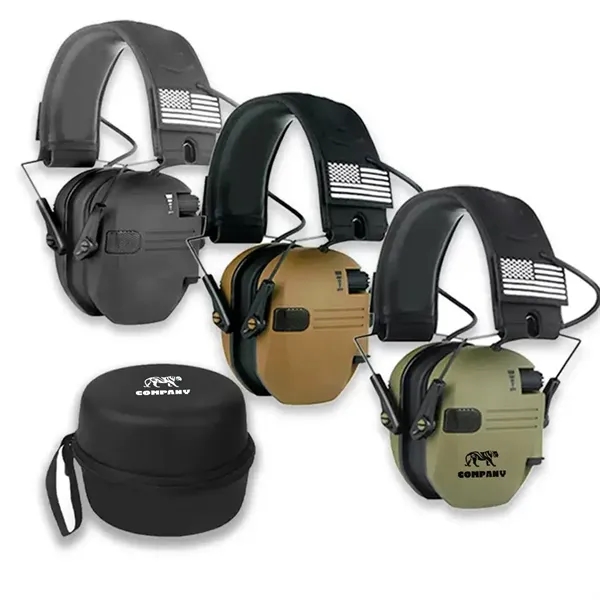 Tactical Electronic Shooting Ear Protection Muff - Tactical Electronic Shooting Ear Protection Muff - Image 0 of 5