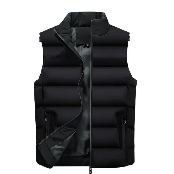 Unisex Faux Down Warm Vest - Unisex Faux Down Warm Vest - Image 0 of 6