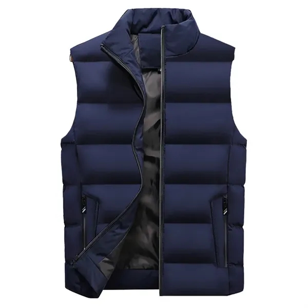 Unisex Faux Down Warm Vest - Unisex Faux Down Warm Vest - Image 1 of 6
