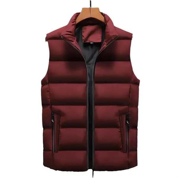 Unisex Faux Down Warm Vest - Unisex Faux Down Warm Vest - Image 2 of 6