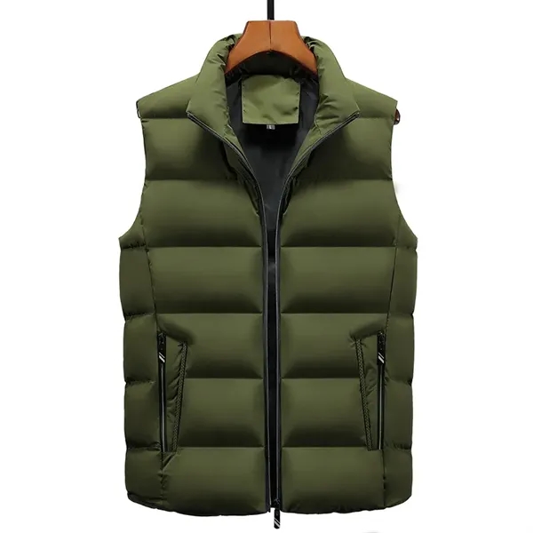 Unisex Faux Down Warm Vest - Unisex Faux Down Warm Vest - Image 3 of 6