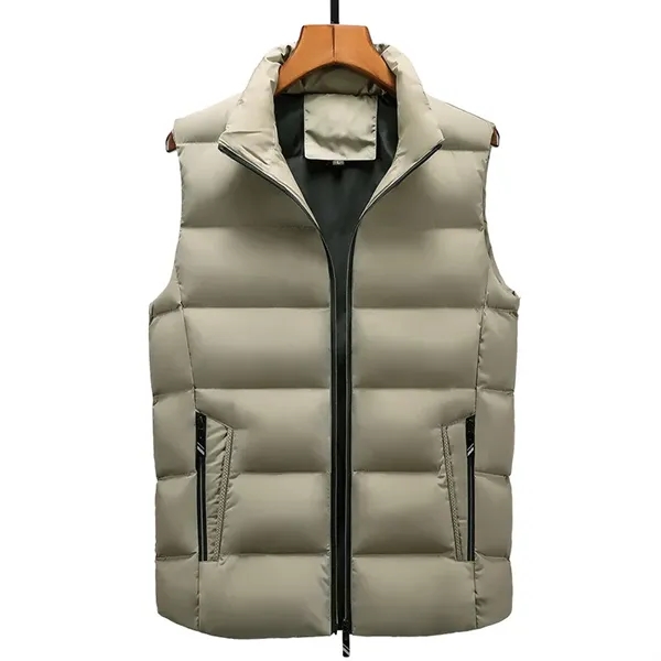 Unisex Faux Down Warm Vest - Unisex Faux Down Warm Vest - Image 4 of 6