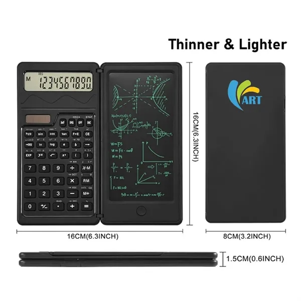 2 in 1 LCD Scientific Calculator with Notepad - 2 in 1 LCD Scientific Calculator with Notepad - Image 2 of 4