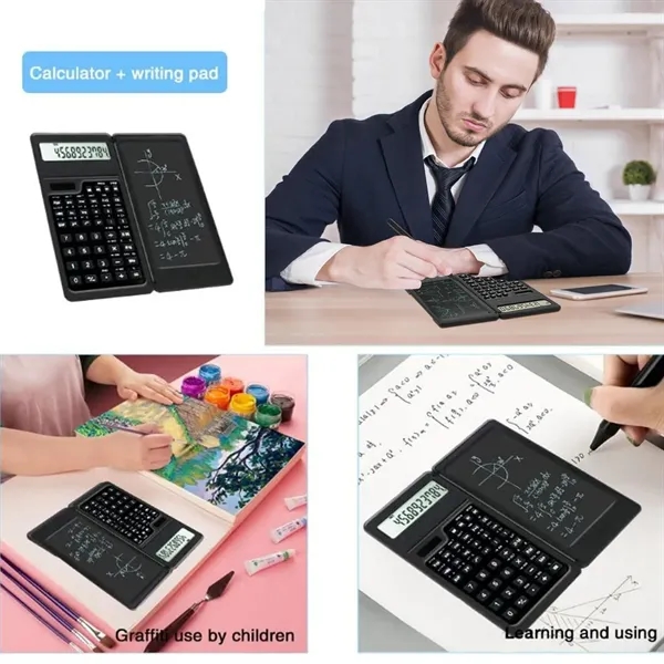 2 in 1 LCD Scientific Calculator with Notepad - 2 in 1 LCD Scientific Calculator with Notepad - Image 3 of 4
