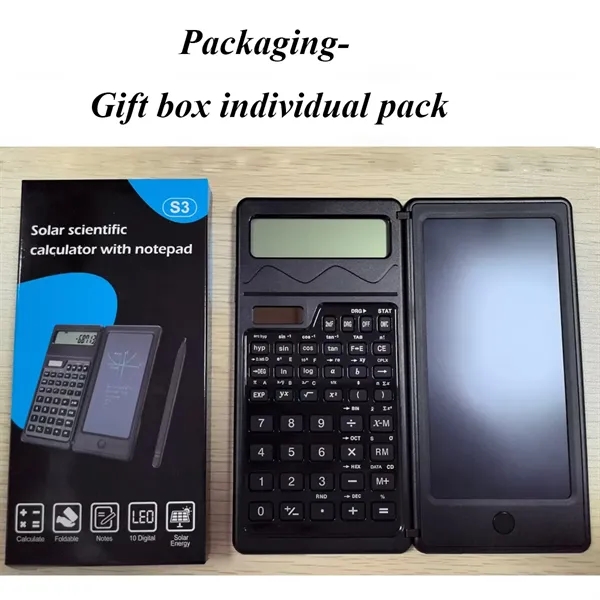 2 in 1 LCD Scientific Calculator with Notepad - 2 in 1 LCD Scientific Calculator with Notepad - Image 4 of 4